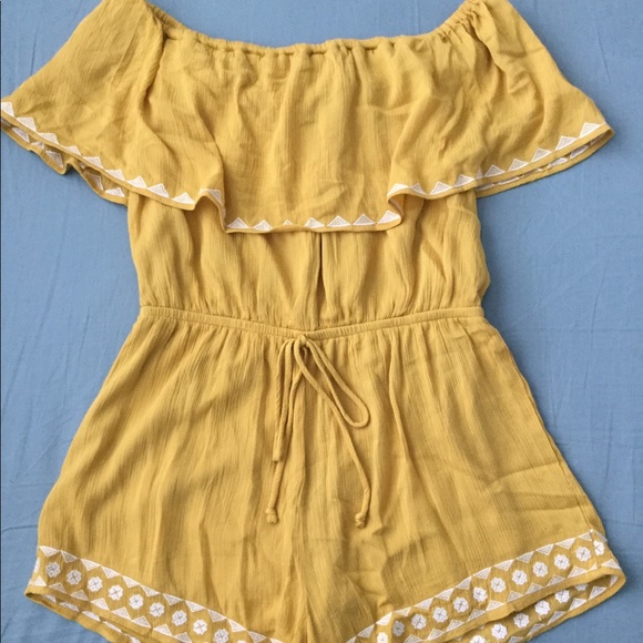 yellow summer romper